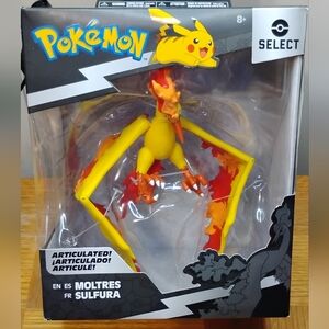 Pokemon Select - MOLTRES Articulated Figure  RARE Jazwares 2022 - NEW